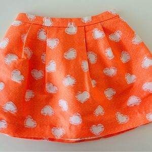 🤍🧡Bonpoint Girls Skirt (10) with hearts 🧡🤍 NWOT